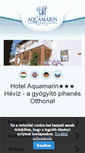 Mobile Screenshot of hotelaquamarin.hu