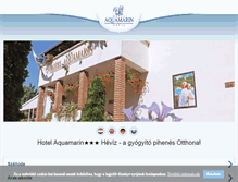 Tablet Screenshot of hotelaquamarin.hu